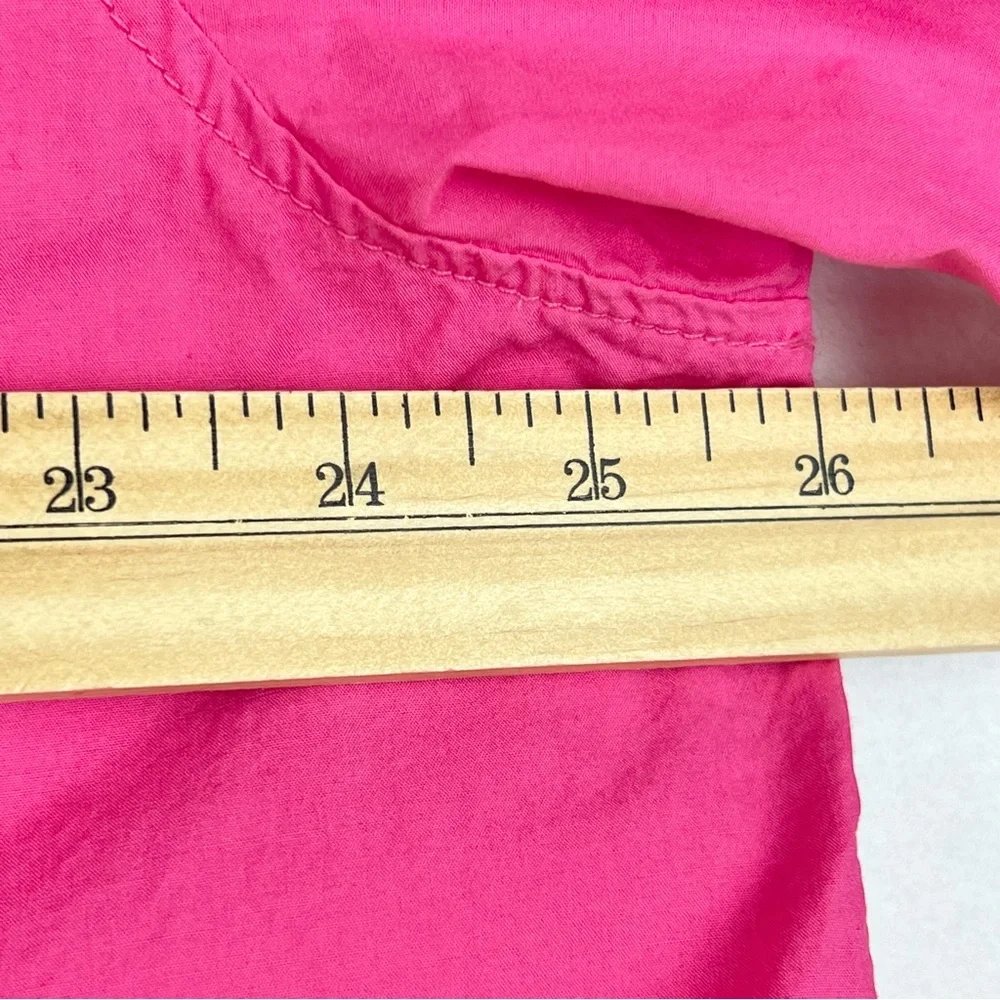 J Crew Garcon Shirt Sz 18 Pink cotton poplin Classic Preppy Casual Office